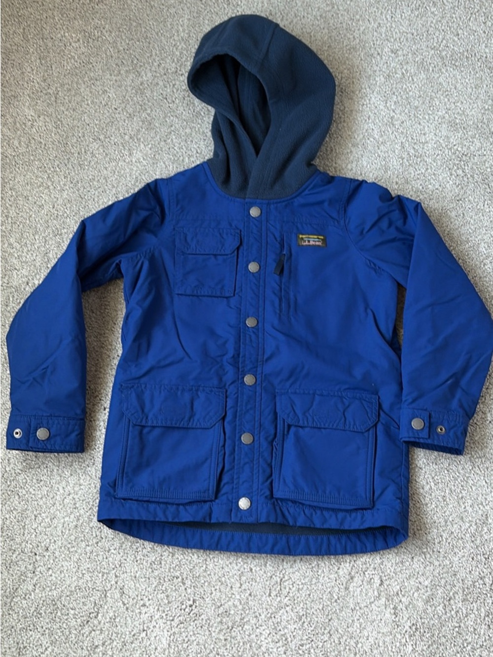 L.L.Bean Kids Blue mid weight Jacket - L 6X/7